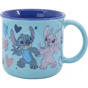 Keramický hrnek pro děti s ouškem, Disney Stitch, jako Dárek, 355 ml