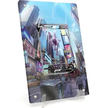 Sběratelství Akrylové pouzdro s rozšířenou ilustrací Pokemon Mewtwo V Pokémon GO (PGO) #072 (s akrylovým stojánkem)