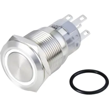 TRU COMPONENTS LAS1-AGQ-11ZE/W/24V/S, TC-10090956 tlačítko antivandal, 20 mm, 250 V/AC, 3 A, 1 ks