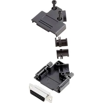 TRU COMPONENTS TCD45PKP15HDS26K 7709880 sada D-SUB zásuvková lišta 45 ° Pólů: 26 pájecí kalíšek 1 ks