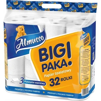 Toaletní papíry Suchý toaletní papír bez vůně Almus 32 ks