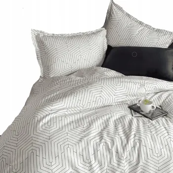 Povlečení Saténové povlečení STRADA WHITE 140x220 / 70x90. ISSIMO HOME