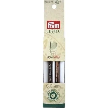Jehlice Krátké výměnné jehlice PRYM KnitPro Natural 5,5 mm