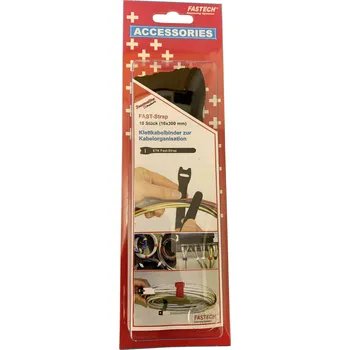 Zip FASTECH® 803-330C kabelový manažer na suchý zip ke spojování háčková a flaušová část (d x š) 304 mm x 16 mm černá 10 ks