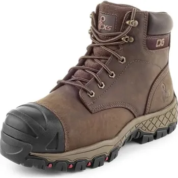 Pracovní obuv Canis CXS Obuv CXS ROAD ELSTON S3S, kotníková s kompozitní špicí - AKCE! 211821260044 44 Hnědá