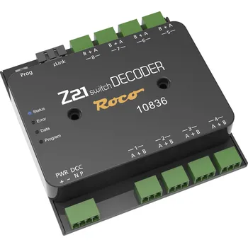 Modelová železnice Roco 10836 Z21 switch Decoder spínací dekodér modul
