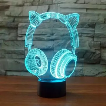 Lampička Noční lampa 3D vícebarevná
