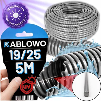 kabelová chránička HUSÍ KRK CHRÁNIČ KABELŮ S DÁLKOVÝM OVLÁDÁNÍM 750N NEHOŘLAVÁ PVC 25 MM 5 M OHEBNÁ ZEMNÍ