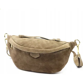 Kabelka Laura Biaggi kabelka přes rameno z pravé semišové kůže, béžová