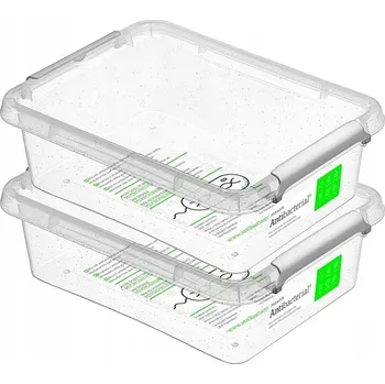 Dóza na potraviny Sada plastových dóz Moxom Antibacterial 1,15 l 2 ks