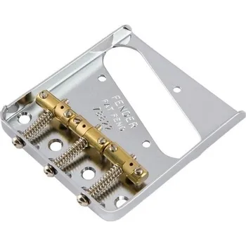 Fender 3-Saddle American Vintage Hot Rod Telecaster Bridge Assembly Nickel Kobylka na kytaru (Jako nové)