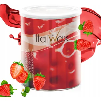 Přípravek na depilaci a epilaci Depilační vosk ItalWax Jahoda 800 ml v plechovce