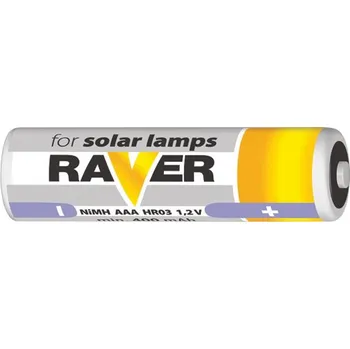 Baterie AAA (R03) nabíjecí 1,2V/400mAh RAVER solar 2ks
