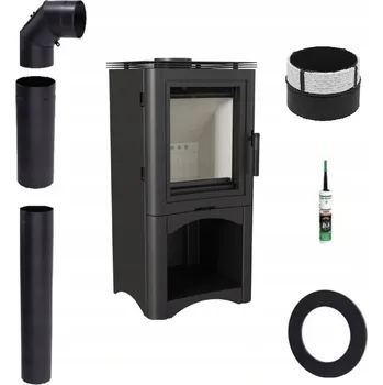 Krbová kamna Ocelová Kamna Kratki 93 x 46 x 40 cm