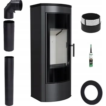 Krbová kamna KAMNA OCELOVÁ KAMNA KOZA TITAN PANORAMA