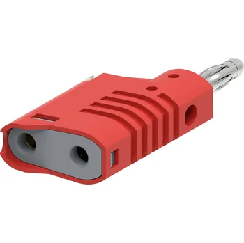 Krokosvorka Electro PJP 1087-CD1-R banánkový konektor zástrčka, rovná Ø pin: 4 mm červená 1 ks