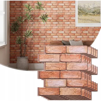 Tapeta 20X SAMOLEPICÍ TAPETA NA ZEĎ CIHLA 3D OBKLADOVÉ PANELY PĚNA KÁMEN ZEĎ
