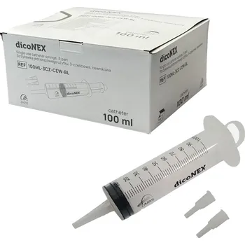 Injekční stříkačka Zarys dicoNEX jednorázová třídílná stříkačka 100 ml 25 ks