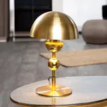 Gilde Stolní lampa Ball Metallique, zlatá barva 497598