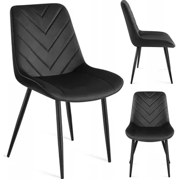 Jídelní židle Židle Markadler velur černá 1 ks