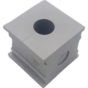 TRU COMPONENTS ELT 8 s drážkami 9 mm, elastomer, šedá, 1 ks