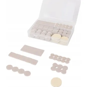 Podložka pod nábytek SAMOLEPICÍ PODLOŽKY POD NÁBYTEK – PLST, SADA 177 kusů, HNĚDÉ – MIX RŮZNÝCH VELIKOSTÍ