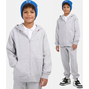 Chlapecká mikina 4F dětská mikina bavlna šedá velikost 152