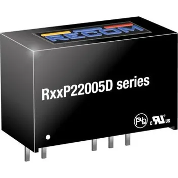 Měnič napětí DC-DC převodník 2W, výstup: -5V dc -200mA 5.2kV dc, Vin 13,5→ 16,5 v DC