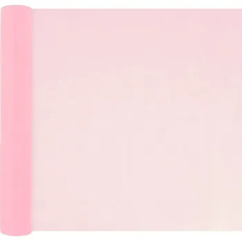 Obraz Hladká organza PartyPal 0,36 x 9 m světle růžová