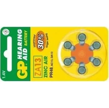 Článková baterie Baterie ZA13-GP do naslouchadel 1,4V/ 290mAh, balení 6ks