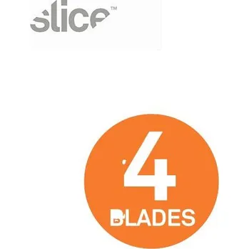 Skalpel Slice 10520 Keramické náhradní čepele, zahnuté ostří, zaoblené 4 ks