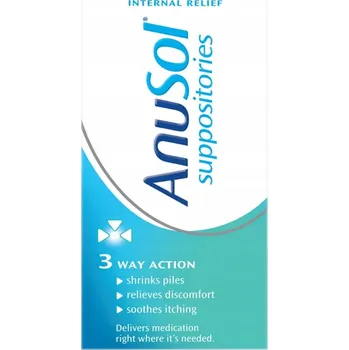 Intimní hygienický prostředek Čípky Anusol zinkové univerzální 24 ks