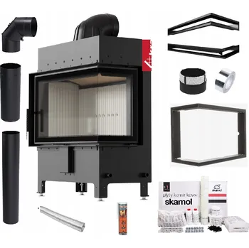 Krbová vložka KRBOVÁ VLOŽKA LUCY 14 kW PRAVÁ OCELOVÁ TEPLOVZDUŠNÁ EKODESIGN SADA