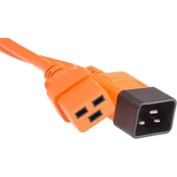 Napájecí kabel Napájecí kabel 2m, Oranžová, A: C19, B: C20 RS PRO 1,5 mm²