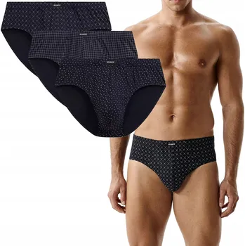 Slipy Slipové kalhotky Atlantic 3MP-218 Wl26 Granatowy 3XL (46) tmavě modrá