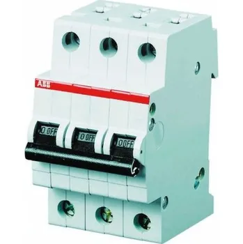 Jistič MCB, řada: S200 3P 8A vypínací výkon 6 kA, charakteristika: vypínací charakteristiky Typ C S203-C8, rozsah: System M