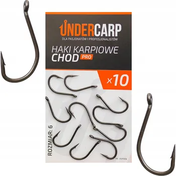 Rybářský háček Háčky na zem s protihrotem Háčky na kapry Undercarp kapry 10 ks