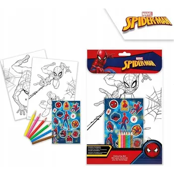 omalovánky Omalovánka s kreativní sadou samolepky Spiderman