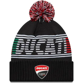 Čepice New Era Pánská zimní čepice Ducati Motor Logo Knit medium cuff bobble