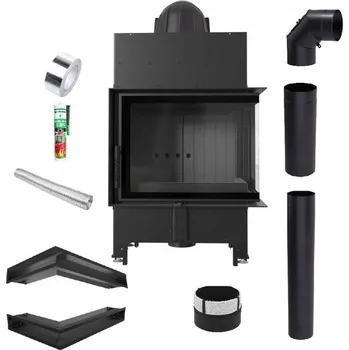 Krbová vložka Krbová vložka Kratki Floki 8 pravá černá, výkon 8 kW