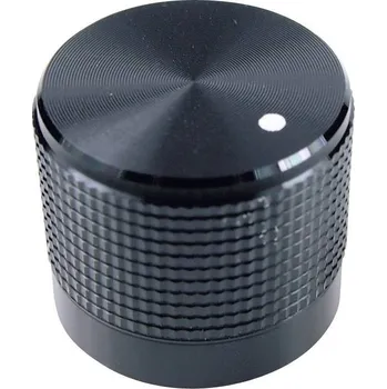 Cliff FC7225 FC7225 otočný knoflík s ryskou černá (Ø x v) 20 mm x 17 mm 1 ks