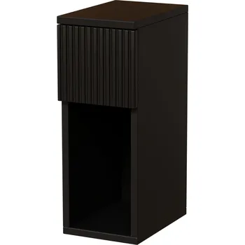 Noční stolek NOČNÍ STOLEK ÚZKÝ DO LOŽNICE NOČNÍ STOLEK 20CM FRONTOVANÁ ČERNÁ