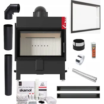 Krbová vložka KRBOVÁ VLOŽKA LUCY 14 kW OCELOVÁ TEPLOVZDUŠNÁ EKODESIGN SADA