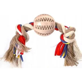 Hračka pro psa Kulička přetahovadlo s míčem pro štěně psa, silná hračka na pamlsky