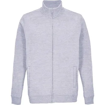 Pánská mikina SOĽS Cooper Unisex mikina se zipem SL04240 Šedá melanž 3XL