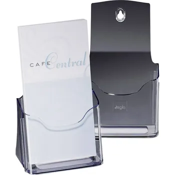 Sigel acrylic LH113 stojánek letáků na stůl transparentní DIN dlouhá , DIN A6 Počet přihrádek 1 1 ks (š x v x h) 125 x 200 x 75 mm