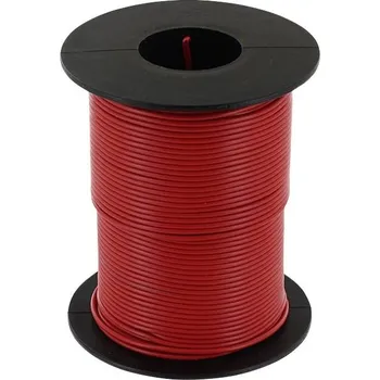 elektrický kabel econ connect KL025RT50 lanko/ licna, 1 x 0.25 mm², červená, 50 m