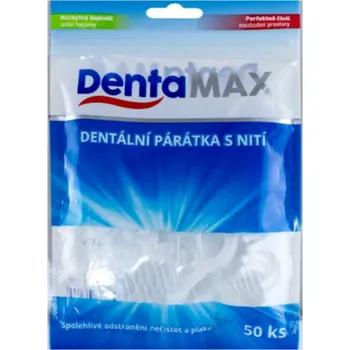 Dentální hygiena DentaMax Dentální párátka s nití 50 ks