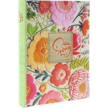 Fotoalbum Kapesní album na 50 fotografií 10x15 cm, zasouvací, květinový motiv, rodinné