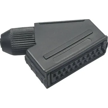 TRU COMPONENTS 1578888 Scart konektor zásuvka, zahnutá černá 1 ks